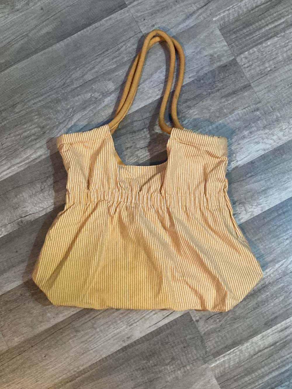 Yellow cotton bag